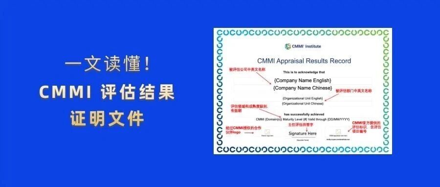 一文读懂！CMMI 评估结果证明统一模板：合规要点 + 真伪鉴别全攻略